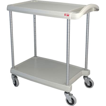 Metro Cart, Utility, 2 Shelf, Gray For Intermetro - Part No Bc1627-24G-Sr BC1627-24G-SR